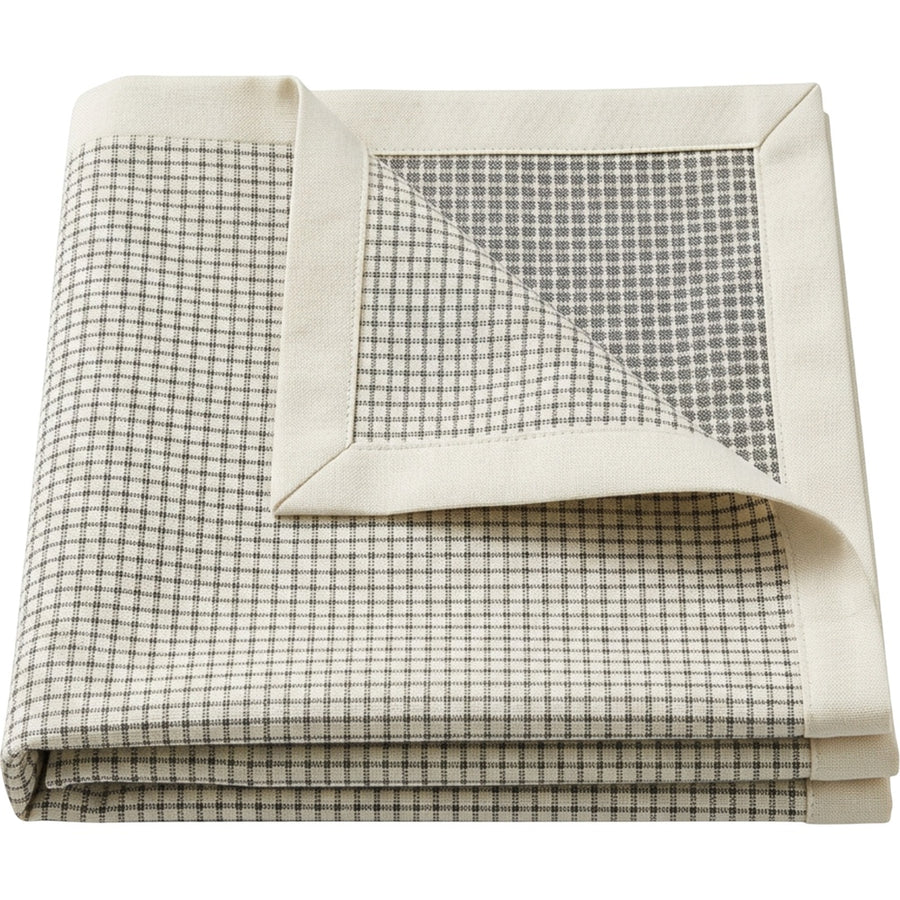Housi Jacquard Square Tablecloth 140 x 140 cm Cream and Graphite