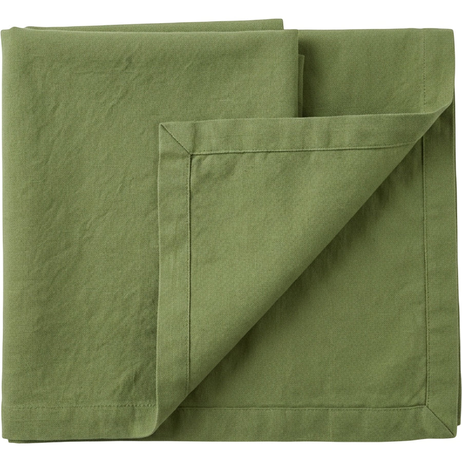 Housi Washed Cotton Rectangular Tablecloth 140 x 220 cm Moss